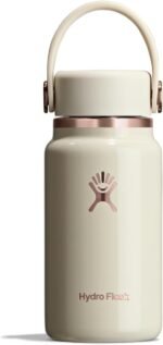 Hydro Flask Micro Bottle - Leak Proof Purse or Pocket Flask - Insulated Mini Water Bottle 6.7 Oz Linen Rose Gold - Image 2