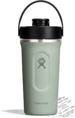 Hydro Flask Shaker Bottle – Insulated Stainless Steel Gym Bottle for Pre Workout & Protein 24 Oz Agave Green - Image 2