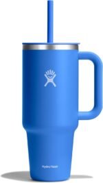 Hydro Flask Travel Tumbler with Handle, Lid and Straw - Insulated Stainless Steel in 40 Oz Cascade - Image 2
