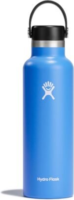Hydro Flask Water Bottle - Insulated Stainless Steel - Non Spill, Leakproof in 21 Oz Cascade Blue - Image 2