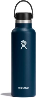 Hydro Flask Water Bottle - Insulated Stainless Steel - Non Spill, Leakproof in 21 Oz Indigo Blue - Image 2