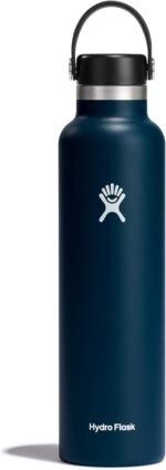 Hydro Flask Water Bottle - Insulated Stainless Steel - Non Spill, Leakproof in 24 Oz Indigo Blue - Image 2