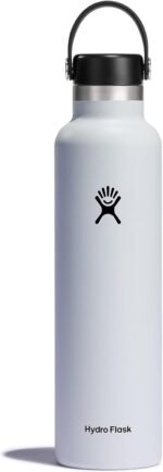 Hydro Flask Water Bottle - Insulated Stainless Steel - Non Spill, Leakproof in 24 Oz White - Image 2
