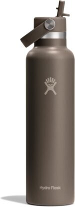 Hydro Flask Water Bottle - Insulated Stainless Steel - Straw Lid, Non Spill, Leakproof in 24 Oz Sandpiper - Image 2