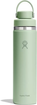 Hydro Flask Water Bottle - Insulated Stainless Steel - Wide Mouth Chug Lid, Non Spill, Leakproof in 24 Oz Aloe Green - Image 2