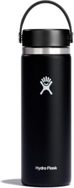 Hydro Flask Water Bottle - Insulated Stainless Steel - Wide Mouth Flex Lid, Non Spill, Leakproof and Refillable in 20 Oz - Image 2