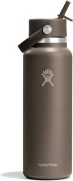 Hydro Flask Water Bottle - Insulated Stainless Steel - Wide Mouth Flex Straw Lid, Non Spill, Leakproof and Refillable in 40 Oz Sandpiper - Image 2