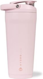 HydroJug 24 oz New Stainless Steel Shaker – Insulated, Leakproof, BPA-Free with Silent Mixing Grate – No Clumps, No Noise – Premium Shaker for Fitness, Sports & Everyday Use, Pink Sand - Image 2