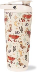 HydroJug 24 oz New Stainless Steel Shaker – Insulated, Leakproof, BPA-Free with Silent Mixing Grate – No Clumps, No Noise – Premium Shaker for Fitness, Sports & Everyday Use, Rodeo - Image 2