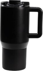 HydroJug Coffee Traveler 20 oz - Leak-Resistant, Ceramic-Lined Insulated Travel Coffee Mug for Hot or Cold Drinks with Flip Lid & Handle, Dishwasher Safe Coffee Tumbler, Black - Image 2