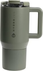 HydroJug Coffee Traveler 20 oz - Leak-Resistant, Ceramic-Lined Insulated Travel Coffee Mug for Hot or Cold Drinks with Flip Lid & Handle, Dishwasher Safe Coffee Tumbler, Courtyard - Image 2