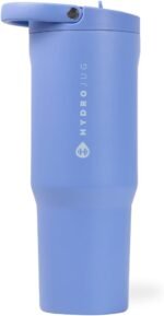 HydroJug Sport - Stainless Steel Tumbler with Straw, Vacuum Insulated, 40oz Leakproof Water Bottle, Ergonomic Design, Reusable, Dishwasher Safe, Rubber Base, Durable for Gym or Outdoors, Light Blue - Image 2