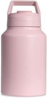 HydroJug Sport - Stainless Steel Tumbler with Straw, Vacuum Insulated, 64oz Leakproof Water Bottle, Ergonomic Design, Reusable, Dishwasher Safe, Rubber Base, Durable for Gym or Outdoors, Pink Sand - Image 2