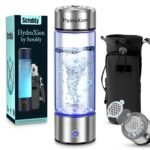 HydroXion Hydrogen Water Bottle – Rechargeable Ionizer Machine with SPE/PEM Technology 1600ppb – Hydrogen Water Bottle Generator – Portable Hydrogenated Travel Bottle – Includes Cover - Image 2
