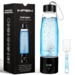 Hydrogen Water Bottle, 3000PPB Portable Hydrogen Water Ionizer Machine, Rechargeable Hydrogen Water Bottle Generator,with SPE & PEM, Hydrogen Water Cup for Exercise, Travel, Home, Office -Black - Image 2