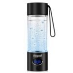 Hydrogen Water Bottle - 5000 PPB in 8 Minutes, Cyclic Mode for 8 Hours, Self Clean, Aluminum & Glass, 360ml Capacity, for Travel, Sports, Office, Home (Black, 12Oz) - Image 2