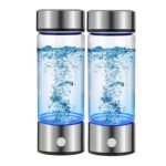 Hydrogen Water Bottle Generator 2pack, Glass Hydrogenated Water Bottles Health Cup, Hydrogen Water Generator w SPE/PEM Tech Improve Water for Home/Office/Travel/Daily Drinking Gift for Mom Father Day - Image 2