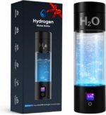 Hydrogen Water Bottle Generator - 6000PPB High Concentration, SPE PEM Tech, Portable 9Oz Hydrogen Water Ionizer, Rechargeable Rapid Hydrogen Boost, Travel Friendly with Bottle Adapter, Black - Image 2