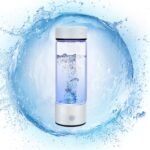 Hydrogen Water Bottle Generator, Glass Portable Hydrogen Water Bottle with SPE PEM Technology Hydrohealth, Ion Bottles Hydrogen Water Ionizer for Office, Home, Travel, Daily Drinking - Image 2