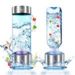 Hydrogen Water Bottle Generator, Up to 2300+PPB, 15OZ Upgrade Hydrogen Water Bottle - SPE PEM Tech, Rechargeable Hydrogen Rich Water Glass Bottle, Portable Hydration & Healthy Gift - Image 2