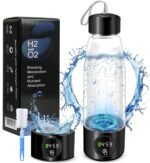 Hydrogen Water Bottle, Portable Rechargeable Hydrogen Water Bottle Generator 460ml with Advanced SPE PEM Technology for Sports/Home/Office/Travel (Upgraded – with LED Timer Display, Black) - Image 2