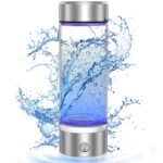 Hydrogen Water Bottle, Portable Rechargeable Hydrogen Water Bottle Generator [Gifts for Him Her], Hydrogen Water Machine for Home Travel Office Exercise (Silver) - Image 2