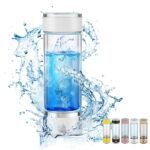 Hydrohealth Hydroh Hydrogen Water Bottle Generator, Portable and Rechargeable Hydro Health Hydrogen Water Bottle Glass with SPE Pem Technology,3 Min 4100 PPB Pure Hydrogen Rich Concentration - Image 2