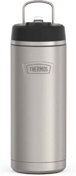 ICON SERIES BY THERMOS Stainless Steel Water Bottle with Straw Lid, 32 Ounce, Matte Stainless Steel - Image 2