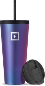 IRON °FLASK Classic Tumbler - Vacuum Insulated Stainless Steel Water Bottle, Double Walled, Drinking Cup, Insulated Travel Mug (Aurora, 32 oz Solid Lid) - Image 2