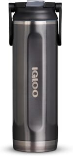 Igloo, 20 OZ Stainless Steel, Sport Sipper Bottle Carbonite - Image 2