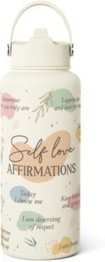 Inspiration Gifts for Women Girls, Inspiration Water Bottle 32oz Stainless Steel with Lid, Insulated Bottles Gift Idea for Birthday Christmas - Image 2