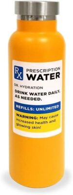 Insulated Stainless Steel Double Wall Water Bottle - RX Style 20 Fluid Oz - Image 2