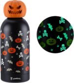 Insulated Water Bottle, 12 oz Stainless Steel Glow in the Dark Water Bottle, Tumbler Drinking Bottles Cute Thanksgiving Christmas Holiday Gift for Friend Her Him - Image 2