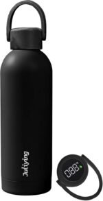 Insulated Water Bottle 25 oz with Smart Temperature Display Lid, Vacuum Stainless Steel Water Bottle for Sports and Travel (Cold for 24 Hrs), Leak-Proof (Black) - Image 2