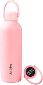Insulated Water Bottle 25 oz with Smart Temperature Display Lid, Vacuum Stainless Steel Water Bottle for Sports and Travel (Cold for 24 Hrs), Leak-Proof (Pink) - Image 2