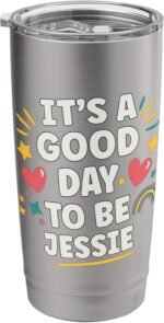 JESSIE Personalized Retro Girls Custom JESSIE Name Stainless Steel Insulated Tumbler - Image 2