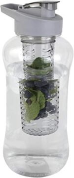 JOEY'Z Large (60 oz - Half Gallon) Fruit Infuser Water Bottle BPA Free for Travel, Workouts, Camping, Sports Bottle - Image 2
