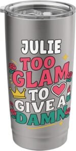 JULIE Personalized Women's Gift Custom JULIE Stainless Steel Insulated Tumbler - Image 2