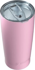 JURO Tumbler 20 oz Stainless Steel Vacuum Insulated Tumblers w/Lids and Straw [Travel Mug] Double Wall Water Coffee Cup for Home, Office, Kitchen Outdoor ideal for Ice Drinks/Hot Beverage - Pink - Image 2