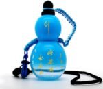 Jinberry 800ml/27oz Gourd Water Bottle with Shoulder Strap Set Leakproof Portable Gourd Drinking Bottle Flask Sport Jug Drinkware for Gym Outdoor Climbing Tour or Camping - Image 2