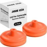 Jmoe USA Improved Lid for Gatorade Water Bottle | Fits Squeezable 32 oz and 30 oz Versions | Faster Flow Valve and Easy Twist Grip | Made with Food-Grade Materials (2-Pack) - Image 2