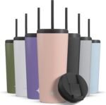 JoyJolt Triple Insulated 20oz Tumbler with Lid and Straw (2 Each) Vacuum Double Wall Stainless Steel Tumbler, Copper Lined for 12Hr Hold/Cold Drinks. Leakproof Water Bottle, Tea or Iced Coffee Cup - Image 2