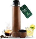 KALMATEH Modern & Elegant Double Walled Vacuum Insulated Stainless Steel Thermo Bottle 1000 ml, Precise Pouring & Heat Retention For Yerba Mate, Coffee, Tea, and Camping - Image 2