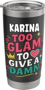 KARINA Personalized Women's Gift Custom KARINA Stainless Steel Insulated Tumbler - Image 2