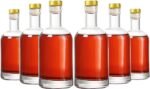 Kaachli Clear Glass Bottles 12 oz - 375ml [Pack of 6] for Wine Beverages Drinks Oil Vinegar Kombucha Beer Water Soda with Cork Stopper Airtight Lid - Image 2