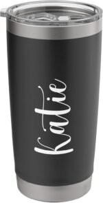 Katie Personalized Name Travel Mug Stainless Steel Insulated Tumbler - Image 2