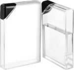 Kisangel 2pcs Flat Water Bottles 450ml Transparent Water Bottles Plastic Slim Leakproof Kettle for Sports Portable Travel - Image 2