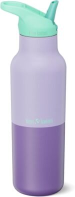 Klean Kanteen Rise Classic Insulated Water Bottle - Keep Drinks Cold for 42 Hours - Stainless Steel - Insulated Water Bottle - Leakproof - Flip Seal Sport Cap - 16 oz - Orchid Kaleidoscope - Image 2