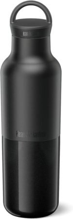 Klean Kanteen Rise Classic Insulated Water Bottle - Keep Drinks Cold for 65 Hours - Stainless Steel - Insulated Water Bottle - Leak & Sweat-Proof - Arch Loop Cap - 20 oz - Black - Image 2
