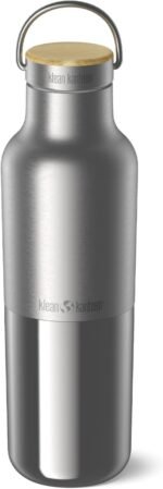 Klean Kanteen Rise Reflect Insulated Water Bottle - Reusable Water Bottle for Quick Hydration - Vacuum Insulation - Dishwasher-Safe - Bamboo Cap - Stainless Steel - 20 oz - Image 2